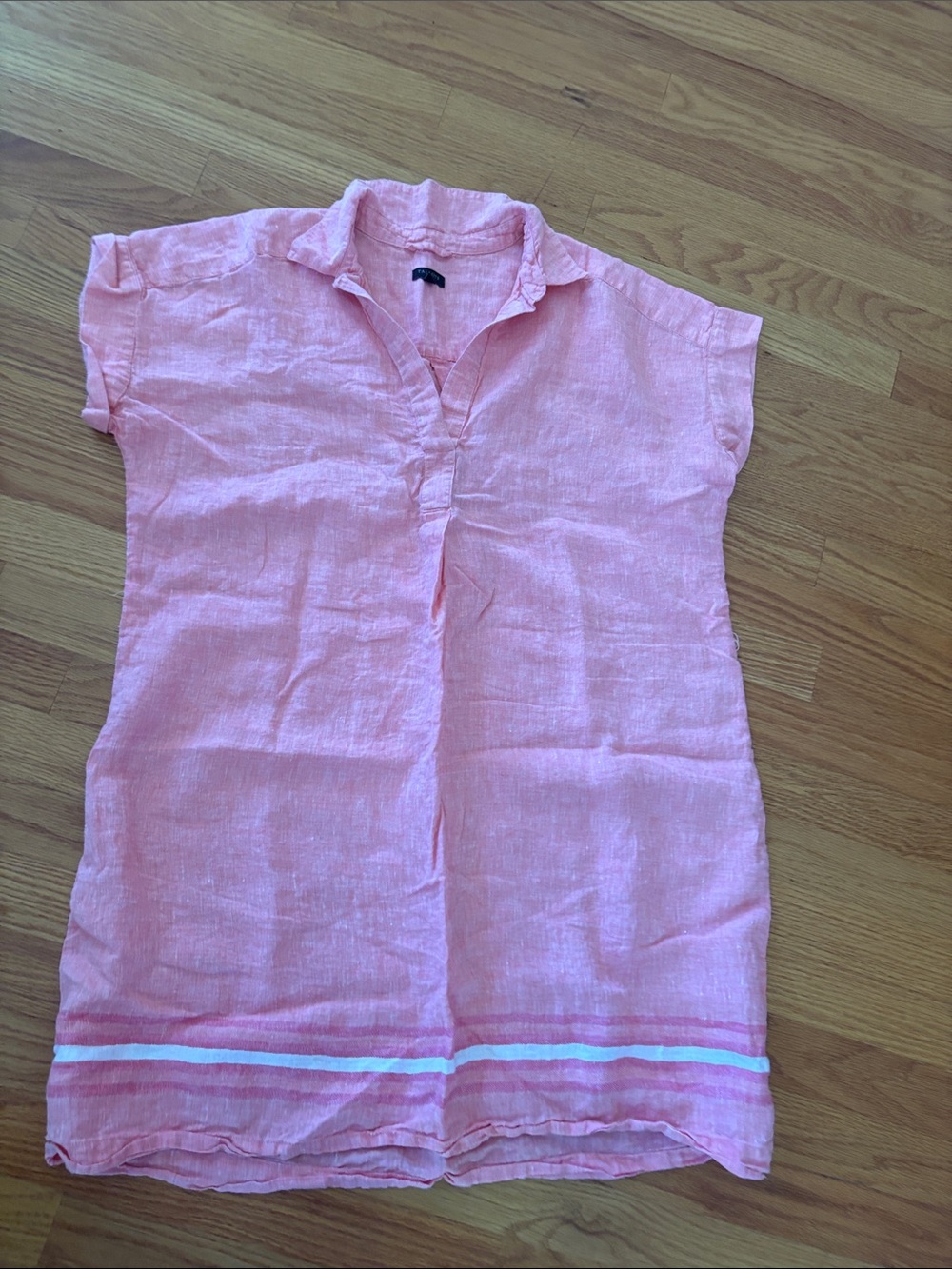 Pink Linen Summer Dress - XLp